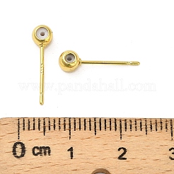 Messing ohrstecker Zubehör&nbsp;KK-B142-04B-G