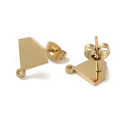 Placcatura ionica (ip) 304 acciaio inossidabile orecchini a perno&nbsp;STAS-I206-56G