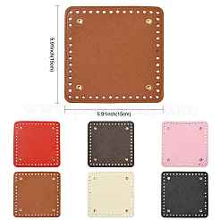 2 pezzo di fondo quadrato per borsa in similpelle PU&nbsp;DIY-FS0010-61D