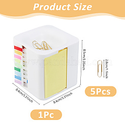 Dispensador de notas adhesivas emergentes y en rollo de plástico ABS&nbsp;AJEW-WH0695-247A