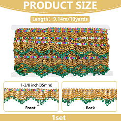 Bordure en dentelle en fibre de polyester&nbsp;OCOR-WH0101-226D