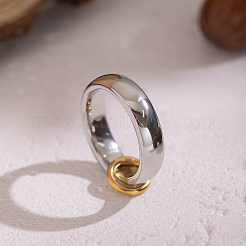 Anello bicolore in acciaio inossidabile 304 per donna&nbsp;FF4336