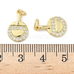 Colgante micropavé cubic zirconia de latón&nbsp;KK-Z120-39G
