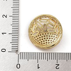 Ciondoli per vetrini con micro pavé di zirconi trasparenti in ottone placcato a cremagliera&nbsp;KK-A234-014G
