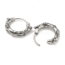 Pendientes de aro de acero inoxidable quirúrgico 316&nbsp;EJEW-D096-12AS-21