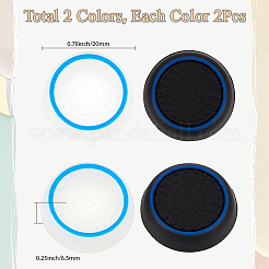 4 funda protectora de silicona de 2 colores para joystick de gamepad&nbsp;AJEW-GF0010-89