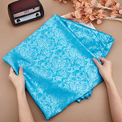 Polyestergewebe mit Blumenmuster&nbsp;DIY-WH0021-39B