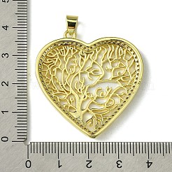 Pendenti ecologici in ottone con micro pavé di zirconi&nbsp;KK-A204-04G