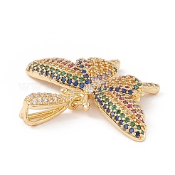 Colgante micropavé cubic zirconia de latón&nbsp;KK-E005-14G-02