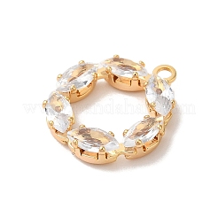 Pendentifs en laiton zircon cubique transparent&nbsp;LS-KK-M294-04G