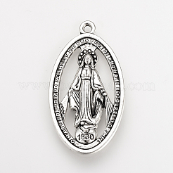 Pendente in lega stile tibetano&nbsp;TIBEP-Q078-38AS-RS