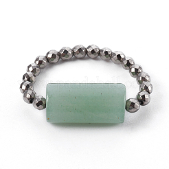 Natürliche gemischte Edelstein Stretch Ringe&nbsp;RJEW-JR00232