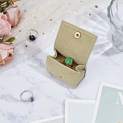 Cajas de almacenamiento de anillos de terciopelo con forma de bolsa y botón a presión&nbsp;TP-WH0015-13B