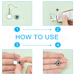 Kit para hacer pendientes colgantes de ojo de gragón (DIY)&nbsp;DIY-DC0001-69
