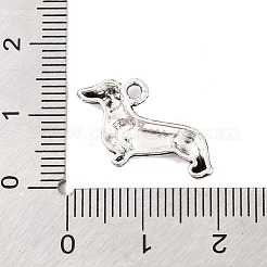 Pendentifs chiot en alliage de zinc de style tibétain&nbsp;TIBEP-R334-013AS-RS