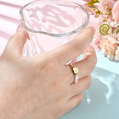 Bagues en perles d'eau douce naturelles et perles en acier inoxydable 304&nbsp;RJEW-FS00001-22