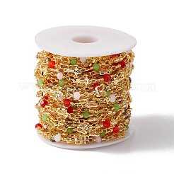 Catena a maglia a farfalla in ottone ecologica fatta a mano&nbsp;CHC-E025-12G