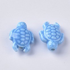 Perles en porcelaine manuelles&nbsp;X-PORC-T005-001H