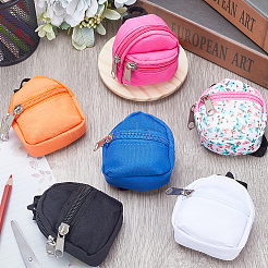 6 mini sac à dos décontracté en tissu pour poupée&nbsp;AJEW-GF0008-36B
