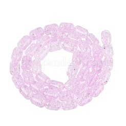 Transparentes craquements perles de verre brins&nbsp;GLAA-NH0001-04-A03