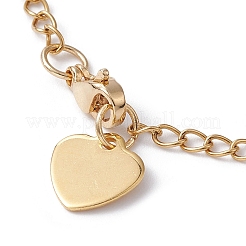 Bracciale con ciondolo in lega smaltata rosa&nbsp;BJEW-JB09545