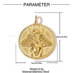Anhänger aus Edelstahl 304&nbsp;STAS-OY007-91G