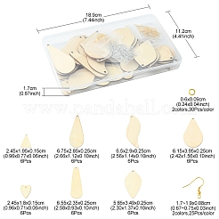 DIY unfertiges Rohling-Ohrring-Herstellungsset&nbsp;DIY-FS0004-10
