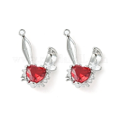 Pendentifs avec zircon cubiques à micro-pavés en laiton&nbsp;KK-L208-05P-02