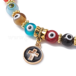 4 bracciale con ciondolo in lega smaltata&nbsp;BJEW-JB12269