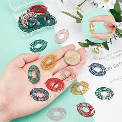 40 Stück 5 Farben 430 Edelstahlglieder/-verbinder&nbsp;STAS-UN0023-25