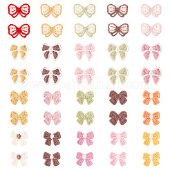 40 Stück 20 Farben Bowknot computergesteuerte Stickerei Stoff Patches&nbsp;PATC-TA0001-26