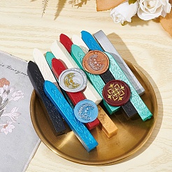 Siegelstempel aus Messing mit Holzgriff&nbsp;AJEW-WH0412-0288