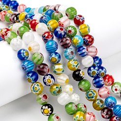 Handgemachte Glasperlen Millefiori-Stränge&nbsp;X-LK14