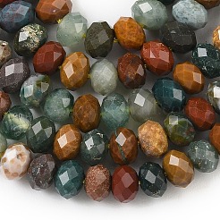 Natur Ozean Jaspis Perle Stränge&nbsp;G-D344-A07