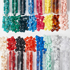 1120 Stück 16 Farben undurchsichtiger Acryl-Dia-Charm&nbsp;OACR-NB0001-49