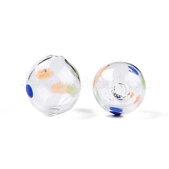 Transparente handgemachte mundgeblasene Glaskugelperlen&nbsp;GLAA-T012-17A