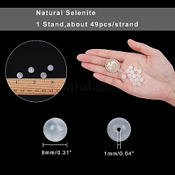Fili di perline di selenite naturale&nbsp;G-AR0001-79