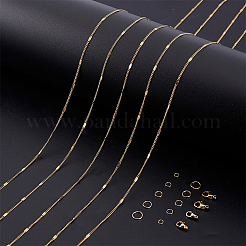 Ahademaker DIY 304 Edelstahl Figaro Kette Halsketten Herstellungssets&nbsp;FIND-GA0006-95G