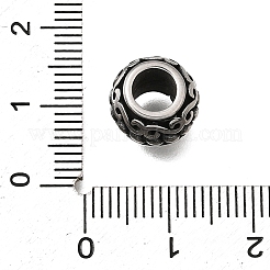 304 Edelstahl-Europäische Perlen&nbsp;STAS-H263-20AS