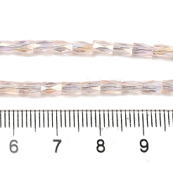 FilI di perline in vetro placcato&nbsp;GLAA-P068-AB02