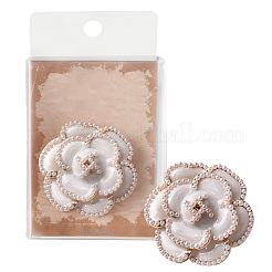 Clips en alliage de fleurs&nbsp;AJEW-WH20130-221A-02