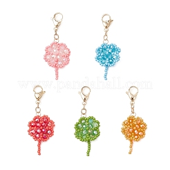 Decorazioni pendenti con perline di semi fatte a mano&nbsp;HJEW-MZ00297