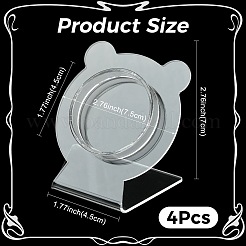 4 supporto per bracciale singolo in acrilico trasparente con retro inclinato&nbsp;AC-FS5191-01C