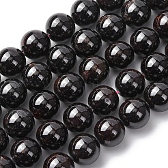 Natürlicher Granat Perlen Stränge&nbsp;G-H343-D11-12mm