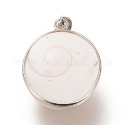 Natürliche Muschelschalenanhänger&nbsp;KK-P183-A01