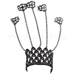 2 Stück Halloween Gothic Fingerring Armbänder für Frauen&nbsp;BJEW-CN0001-15
