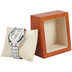 Rechteckige Uhrenständer aus Holz&nbsp;ODIS-WH0017-110B