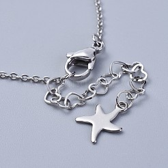 Fußkettchen mit Charms aus Edelstahl 304&nbsp;AJEW-AN00265-01