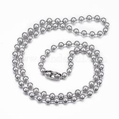 Colliers à chaîne à billes en acier inoxydable 304&nbsp;BJEW-H446-04