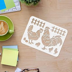Set di modelli di stencil per pittura da disegno riutilizzabili in plastica&nbsp;DIY-WH0172-485